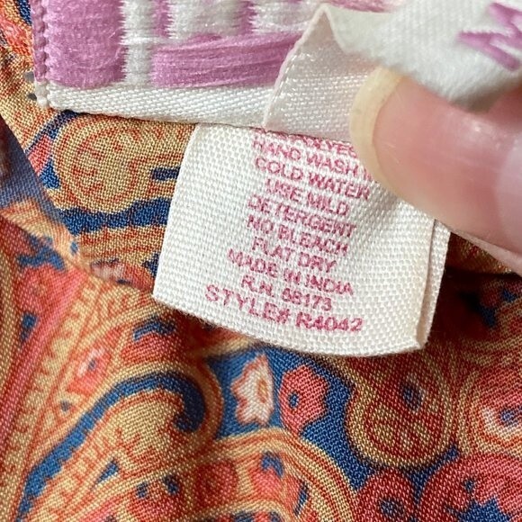 BOEMO Revolve Women's Bohemian Paisley Maxi Dress Sz M EUC - Picture 8 of 12